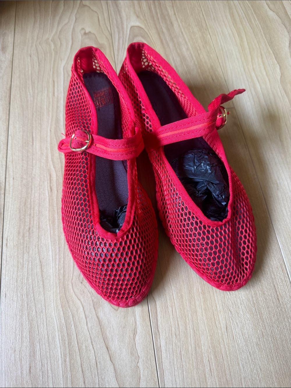 Isabella Mesh Mary Jane Flats